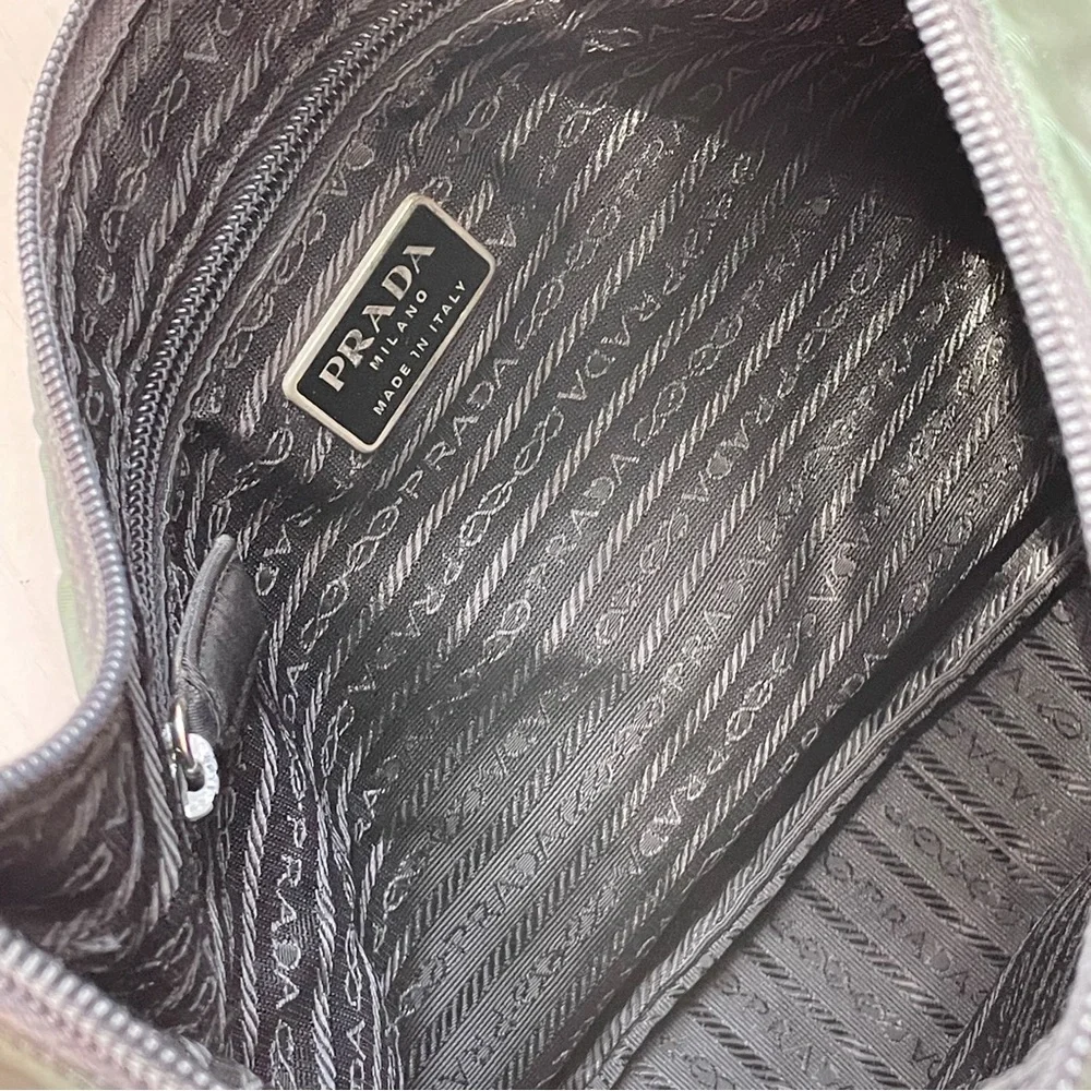 Prada 1998 green Tessuto sport nylon vintage shoulder hobo bag
